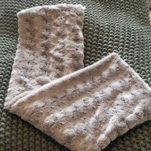 Furry Lavender Scarf from Loft